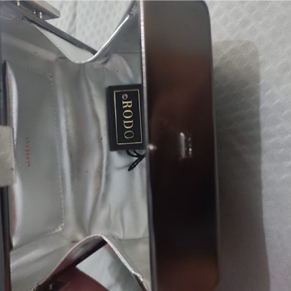 Rodo Small Metal Box Clutch - Picture 4 of 7